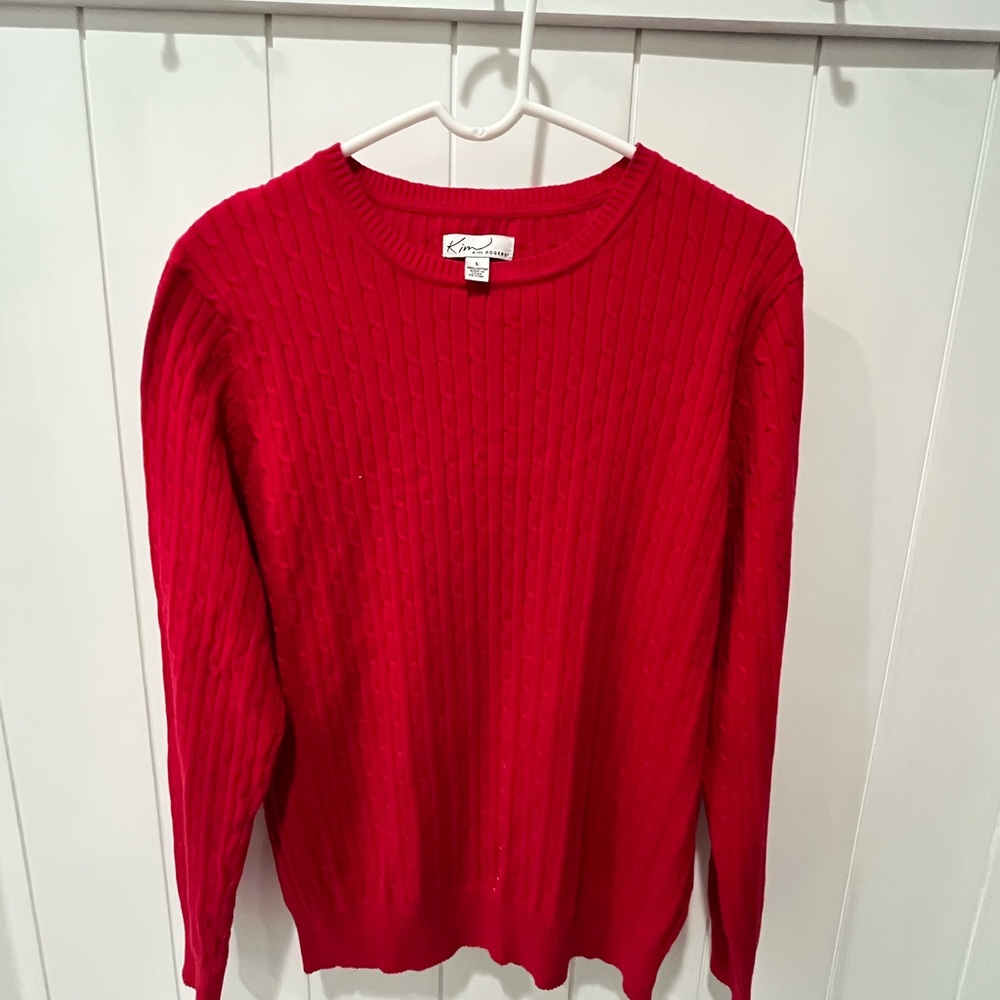 Kim Rogers 100% cotton LS Sweater